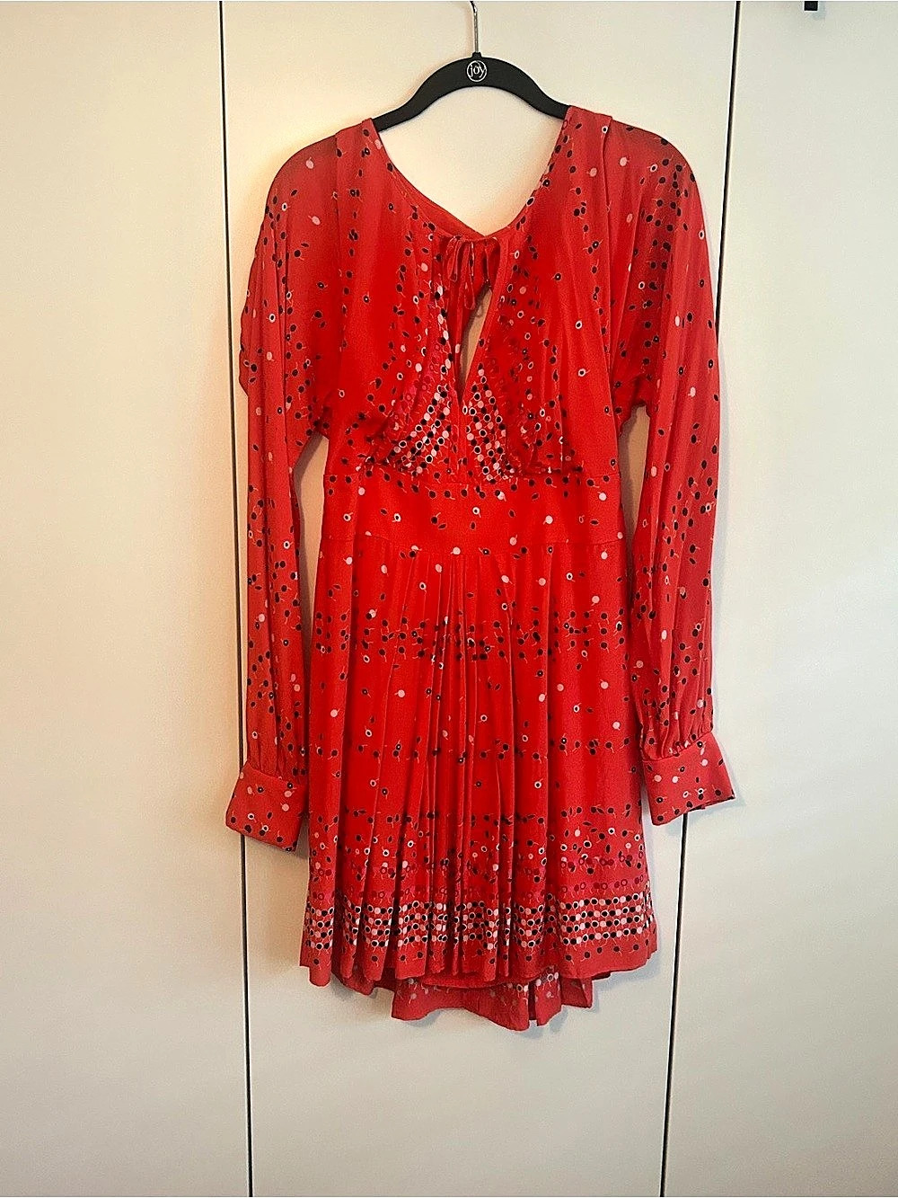Free People red orange dress